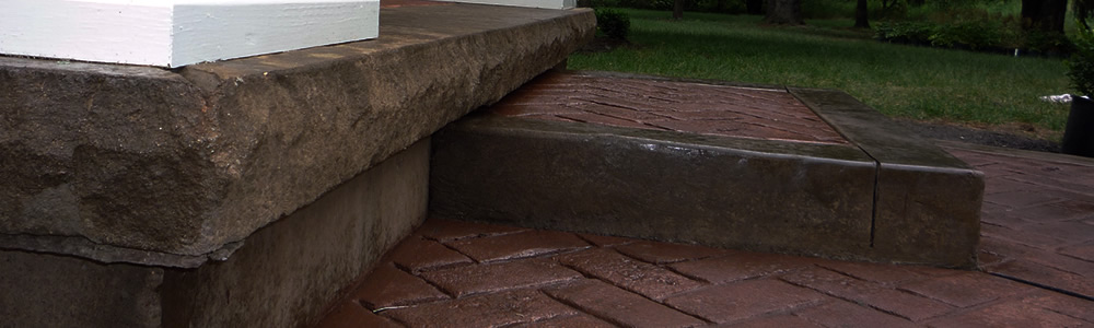 Decorative Stamped Concrete Steps